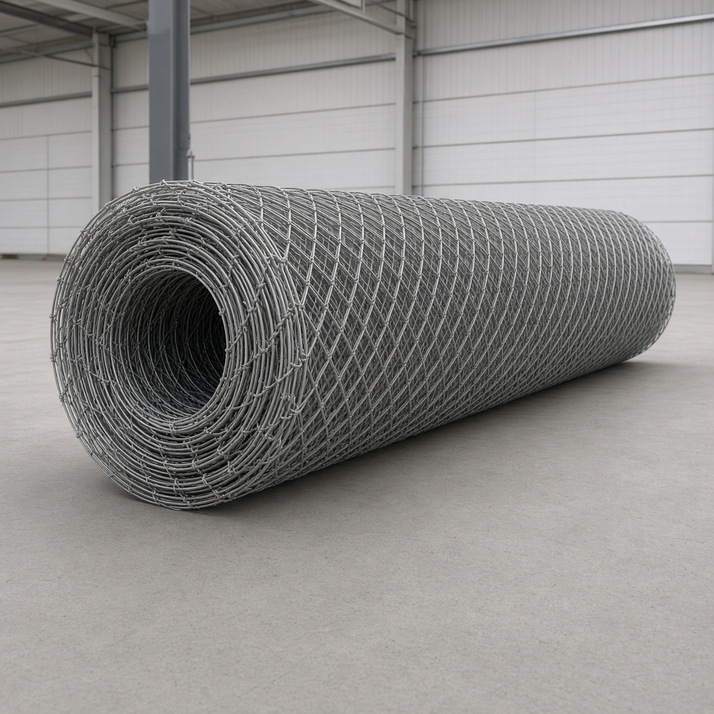 Grey PVC powder-coated chain link — Garg Industrial Mesh