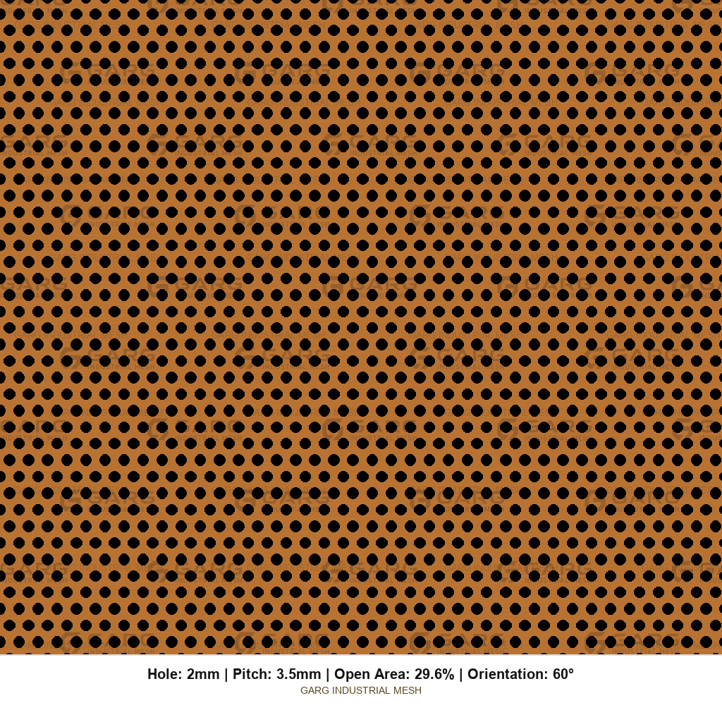 Perforated Sheet — Brass