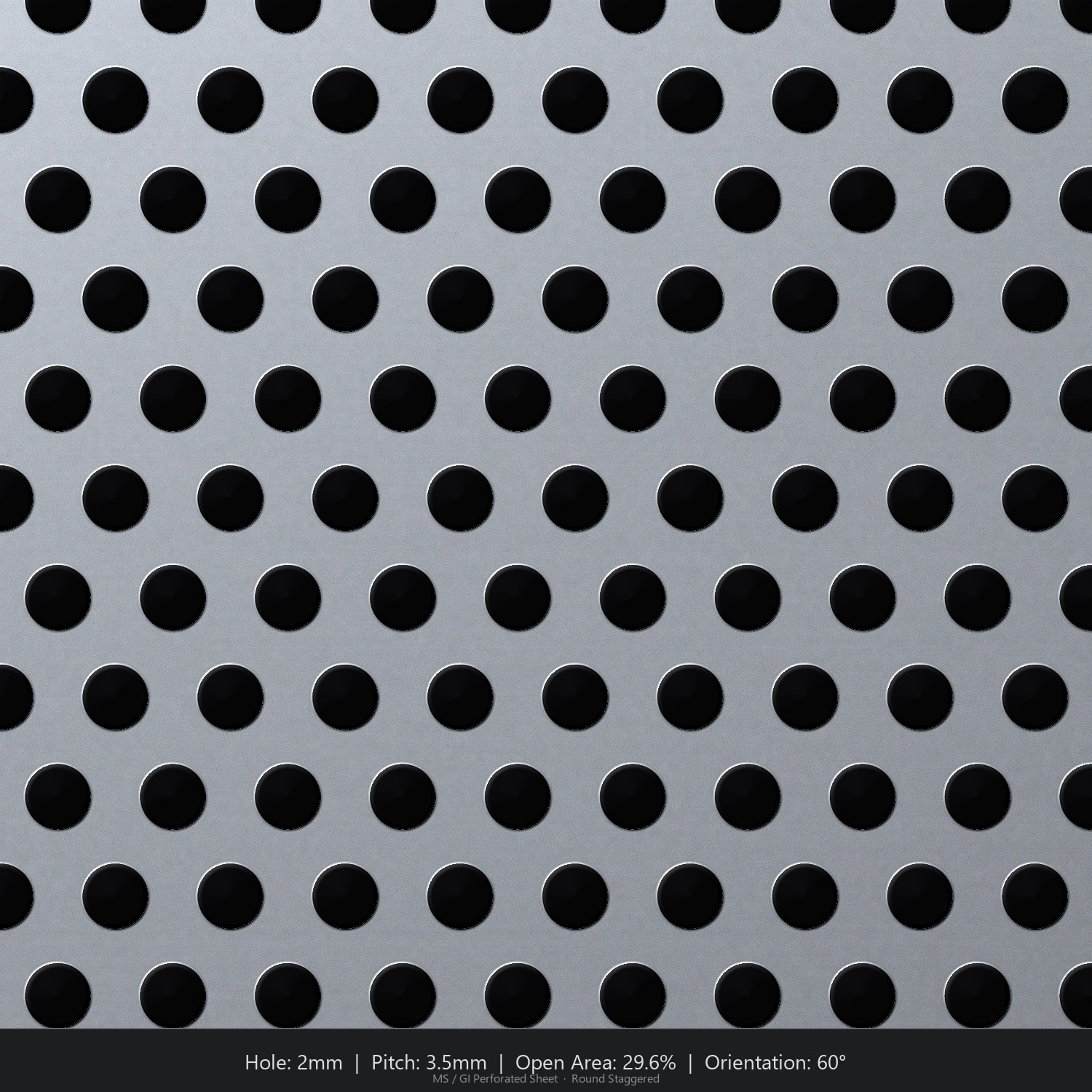 Perforated Sheet (MS / GI / SS / Al)